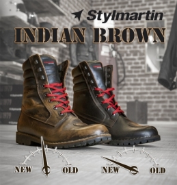 STYLMARTIN STIEFEL INDIAN BROWN VINTAGE
